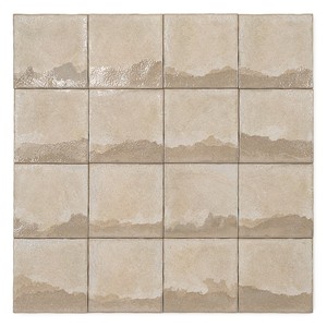 Piastrella Decorativa Beige Volterra 20 X 20 Cm Opaca con Dettagli Lucidi Bordi Irregolari - Product Image 3