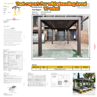 Supports de pergola en gros 6x6, supports d'angle de pergola revêtus de poudre, support pour kit de pergola à toit à lames.