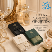 Boîte à bijoux rigide personnalisée en gros avec bouton-pression, pochette en cuir pour bagues, boucles d'oreilles, colliers, coffret cadeau de luxe