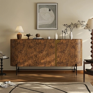 Credenza Moderna per <span class=keywords><strong>Soggiorno</strong></span> in Stile Minimalista, Lussuosa Scarpiera da Ingresso, Tavolo Consolle con Spazio di Archiviazione - Product Image 4