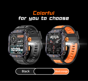 Montre intelligente 44-49mm avec boussole BT Appel Fréquence cardiaque Musique locale Modes sportifs Traqueur de sommeil Enregistreur vocal Montre de forme carrée - Product Image 3