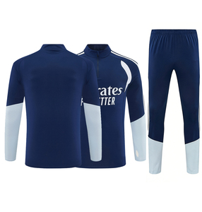 Autumn Winter Football Jersey 26/27 Madrid Training Uniform Set Half Zipper Long Sleeve Breathable sports suit <b>Soccer</b> Wear - Product Image 1