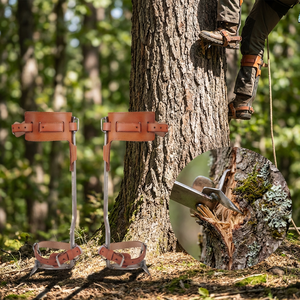 Pointes d'escalade en acier inoxydable réglables en hauteur <span class=keywords><strong>pour</strong></span> l'escalade d'arbres, outil d'escalade, sécateur d'arbre <span class=keywords><strong>pour</strong></span> travaux en hauteur en extérieur - Product Image 6