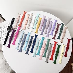 Correa Delgada de Silicona Upro32 Colors para Apple Iwatch Series 11 10 9 Ultra 3 2 1, Personalizable con Impresión y Grabado, Correa para Reloj Inteligente - Product Image 1