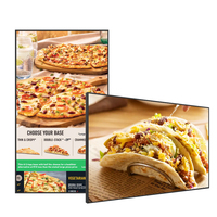 HUSHIDA 32 43 55 inç uzaktan kumanda restoran duvar Lcd ekran menü panosu fiyat kapalı reklam ekranı