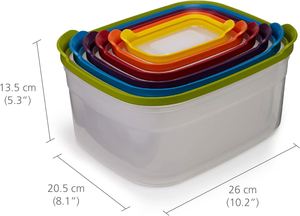 7pcs rainbow Food Storage Container Box <b>Set</b> Kitchen Accessories Safety Kids' <b>Lunch</b> Boxes - Product Image 4