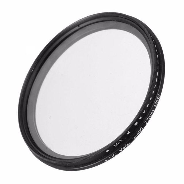 Wholesale 77mm ND Fader Neutral Density Adjustable Variable Filter ND 2 to ND 400 Filter