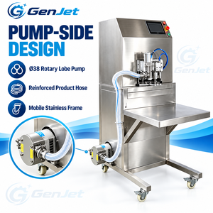 Machine de remplissage et de bouchage GenJet à tête unique pour emballage Bag-in-Box de jus, vin, liquides à base d'œufs, pulpe de fruits et huile de cuisson - Product Image 3