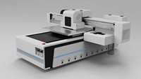 Impresora plana UV de inyección de tinta AMO con 4 cabezales de impresión I3200, totalmente automática para etiquetas, tela, materiales flexibles/huevos, tamaño de impresión 60x90cm