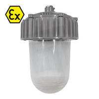 Bombilla LED Cilíndrica C20Series E27 20W 50W 100W 18W-120W 1 6 8 Superficies Luminosas, Tapa Amarilla/Gris, a Prueba de Explosiones