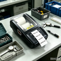 Imprimante d'étiquettes et de reçus portable, imprimante thermique pour l'inventaire d'entrepôt, papier continu