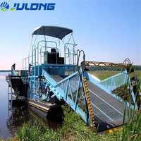 2025 Bateau de tonte de moissonneuse de mauvaises herbes aquatiques de conception avancée unique sûr à utiliser