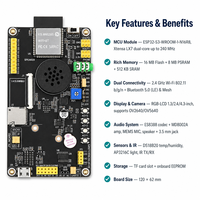 Kit combiné ESP32 Xiaozhi AI Chatbot, carte de développement ESP32-S3 avec caméra OV5640 OV2640, écran LCD 4,3/2,4 pouces