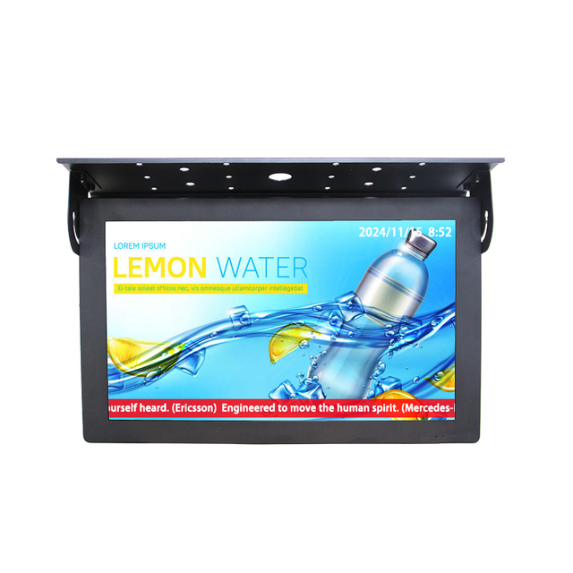 Ceiling Mounting Bus Lcd Video Monitor Flip Down Passenger Information System in Bus Information System Tv Screen Display
