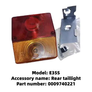 חלקי מלגזה לינדה E20C-E35S מכלול פנס אחורי ברזל 0009740221 ו-0009740222 מקור CN/GUA 0.3 ק\\\"ג - Product Image 1