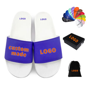 2025 personnalisé haute qualité PVC bout ouvert pantoufles grande taille semelle souple chaussures de plage antidérapant semelle épaisse hommes maison pantoufles personnalisé - Product Image 1