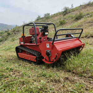 Tondeuse à gazon industrielle tout-terrain DIY à moteur essence 4 temps, largeur de coupe 800 mm, télécommande sans fil, levage hydraulique - Product Image 6