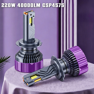 หลอดไฟ LED รถยนต์ประสิทธิภาพสูง 220W สีขาวเย็น 3 ท่อทองแดง H1 H3 H4 H7 H11 9005 9006 9012 ไฟหน้า LED - Product Image 4