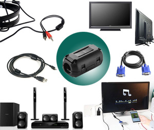 Venta Directa de Fábrica: Núcleo de Ferrita EMI Dividido para Cable Redondo, Tipo Abrazadera/Aplicación Rápida, con Carcasa de ABS, Supresor de Ruido Tipo Abrazadera - Product Image 3