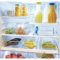 Organisateur de stockage de réfrigérateur congélateur en plastique Bin bouteille d'eau et porte-boisson pour la cuisine