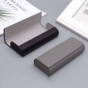 Étui à lunettes fait main portable résistant à la pression pour hommes et femmes, style rétro littéraire, boîte de rangement pour lunettes de vue et de soleil - Product Image 3