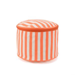Fashion Custom Logo Printed Colorful Red Striped Canvas Cosmetic Zipper Makeup Toilet <b>Storage</b> Pouch Bag for Travel Daily Use - Product Image 3