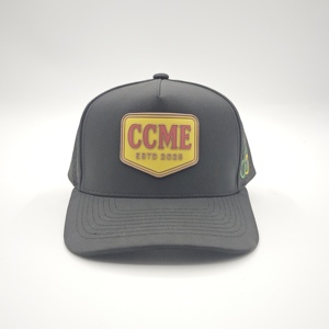 Gorras de Béisbol de 5 Paneles de PVC y Goma con Parche de Dobby Dot/Logotipo de Fruta, Personalizadas con Corte Láser, Perforadas, Impermeables, para Deportes de Alto Rendimiento y Golf - Product Image 2