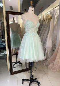 Nuevo vestido <span class=keywords><strong>de</strong></span> fiesta <span class=keywords><strong>de</strong></span> graduación verde menta lindo traje corto proveedores vestido <span class=keywords><strong>de</strong></span> fiesta corto <span class=keywords><strong>para</strong></span> <span class=keywords><strong>adolescentes</strong></span> - Product Image 3