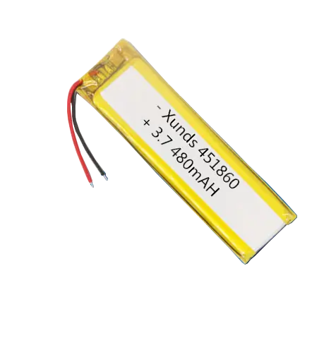 Batteria al litio del polimero della striscia di alta qualità 3.7V 480mah 451860