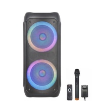 Altavoz profesional de 10 pulgadas PARA Karaoke, altavoz inalámbrico con luz LED frontal colorida, 2022