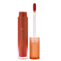 Base de boue à lèvres en mousse MINSHZEE personnalisée-Velvet Matte Non-Drying Longwear Transfer-Proof Waterproof Lip Tint Gloss Liquid