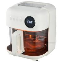 Vente en gros en usine de friteuses électriques friteuse à air domestique avec pot en verre friteuse à commande numérique boîtier en plastique four