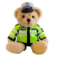 Ours en peluche personnalisé avec capuche, logo OEM, mascotte en peluche, jouets en peluche sur mesure pour cadeaux promotionnels