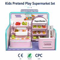Casa de Juego de Madera Montessori para Interiores, Supermercado con Caja Registradora para Actividades de Aprendizaje Preescolar