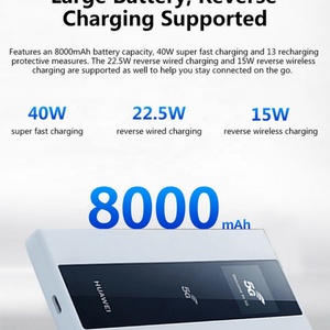 Punto de Acceso Móvil HUAWEI E6878-370 5G Pro LTE Desbloqueado, WIFI 300Mbps, 8000mAh para HUAWEI E6878 - Product Image 2