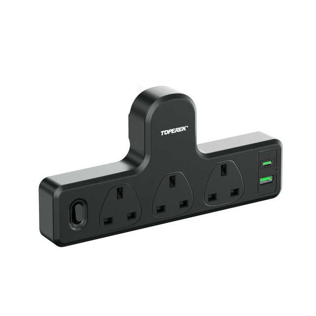 USB Wall Socket With Type-c 3 AC Port 2 USB