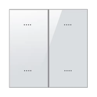 Interruptores de Pared Inteligentes UEMON para el Hogar, con Panel Grande de Vidrio Templado, Botón de Encendido/Apagado, Compatibles con la Aplicación Tuya Zigbee Life, con Cable N+L