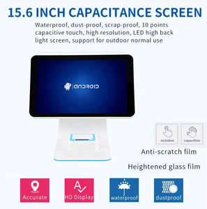 Dual-màn hình <span class=keywords><strong>Android</strong></span> 11 POS Tiền mặt Đăng Ký Với 4 + 64GB Ram Tích Hợp Máy chủ hiển thị của khách & in nhiệt wifi các chức năng khác - Product Image 3