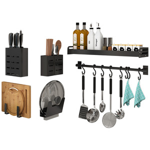 Wall Mounted Aluminum Dish And Condiment Rack With Tiered Draining Mechanism No Installation Required Easy Cleaning - Product Image 5