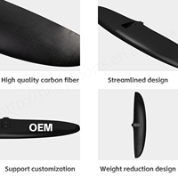 GY Waterplay Wingfoil BSC 1060 Hydrofoil 1726cm² Carbone Aluminium Aile Avant Mât Nouvelle Planche de Surf Polyvalente SUP Lacs Rivières