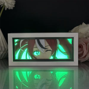 Holol올리브 하코스 Baelz Led 야간 조명 상자 만화 가제트 장난감 방 장식 램프 애니메이션 피규어 홀로 올리브 종이 그림자 상자를 잘라 - Product Image 3