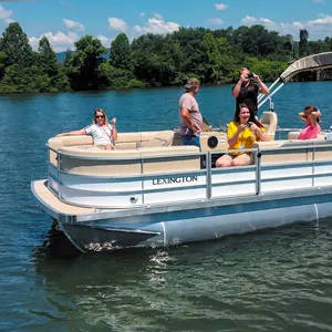 Meilleur bateau de pêche électrique flottant récréatif en aluminium ponton