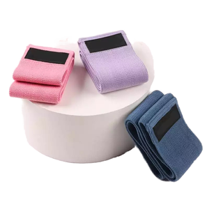 Bandas de Resistencia de Tela de Poliéster Suave, Cinturón de Yoga para Estiramiento y Fitness, Bandas Antideslizantes para Glúteos y Cadera, Juego de Bandas para Adultos - Product Image 2