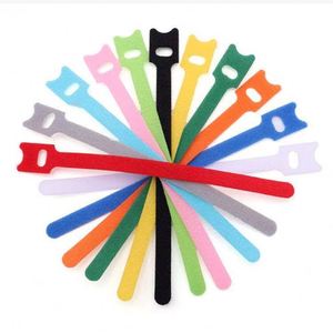 Sangles auto-agrippantes double face en nylon, attaches élastiques réutilisables personnalisées, attaches pour câbles, Velcros sur mesure - Product Image 1