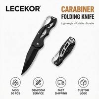 Couteau de poche pliable en acier inoxydable personnalisé avec logo OEM, multi-outils pour le camping, la randonnée, la survie, l'EDC et les activités de plein air
