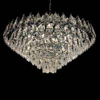 Lustre en cristal sur mesure haut de gamme pour la décoration intérieure, design moderne en chrome