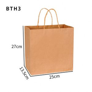 Bolsas de Papel Kraft Impresas Personalizadas, Reciclables, para Compras, Ropa, Regalos, Comida para Llevar, con su Propio Logotipo - Product Image 5