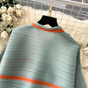 Abito di lusso con Design pieghevole da <span class=keywords><strong>donna</strong></span> primavera estate camicia larga + pantaloni appesi a vita alta - Product Image 4