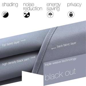 Ready Made Borgogna tasca Asta 100% blackout <span class=keywords><strong>tende</strong></span> per la camera da letto <span class=keywords><strong>e</strong></span> soggiorno - Product Image 5