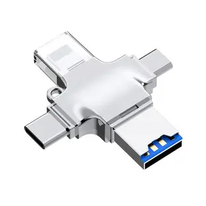 Cantell 마이크로 카드 어댑터 USB 3.0 마이크로 USB 카드 리더기에 OTG USB C 유형 어댑터 4 In 1 TF SD 카드 리더